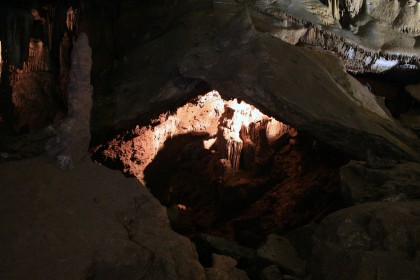 Testimonianza di svuotamento nella caverna grande